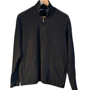Hugo Boss Black Quarter-Zip Men's Sweater Classic XL Casual Preppy Old Money